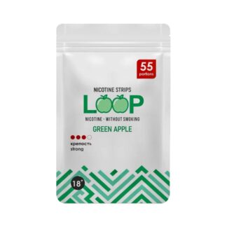 ЗЕЛЕНОЕ ЯБЛОКО / LOOP GREEN APPLE НИКОТИНОВЫЕ ПЛАСТИНКИ 12 МГ